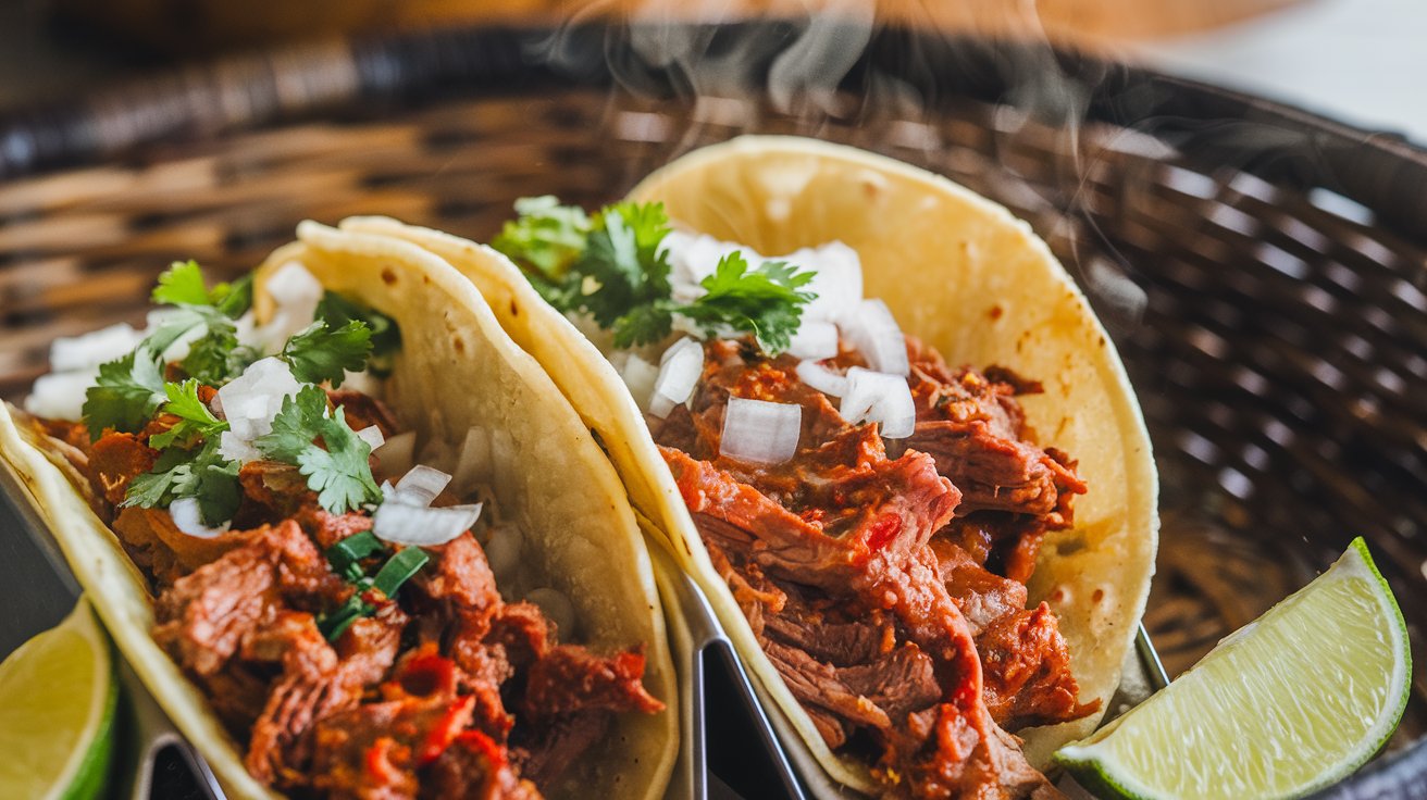 a photo of a close up shot of birria tacos the tac zDSSYHyzSJSSMuUwCqmskg nE5NbHgMTeOaUCWnFh5M7A