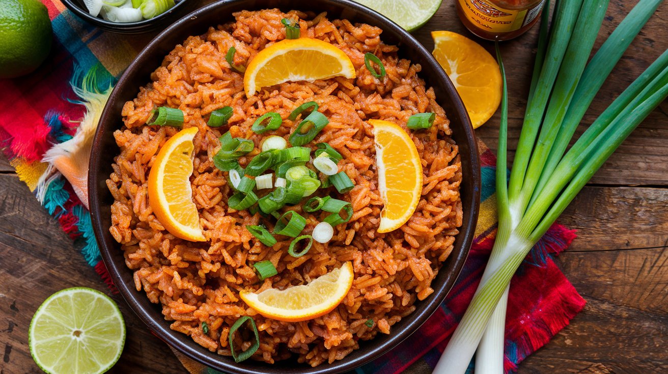 a vibrant overhead shot of a large bowl of mexican 7NsND7inT26Z aXsMo6mYQ