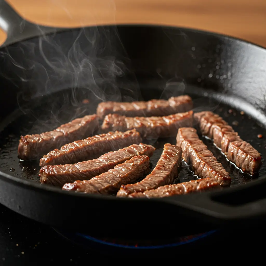 Beef Stroganoff Cooking Step