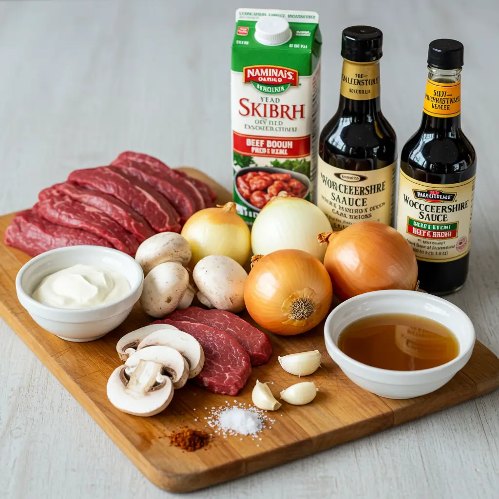 Beef Stroganoff Ingredients