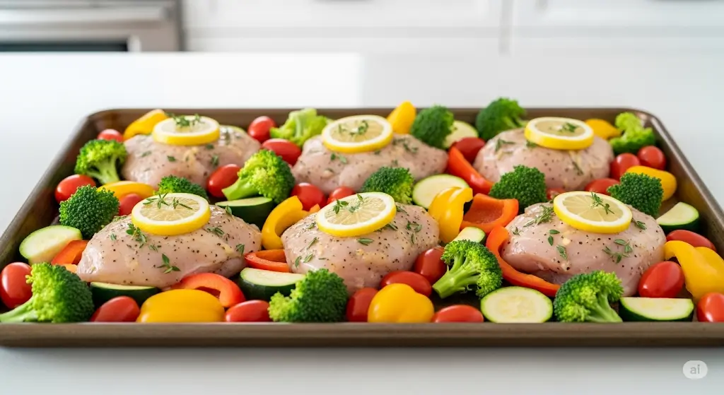 Sheet Pan Lemon Chicken