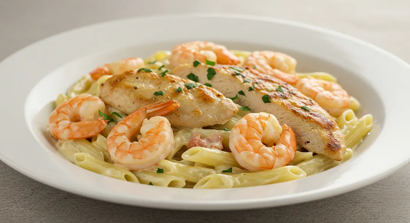 Chicken and Shrimp Alfredo Recipe