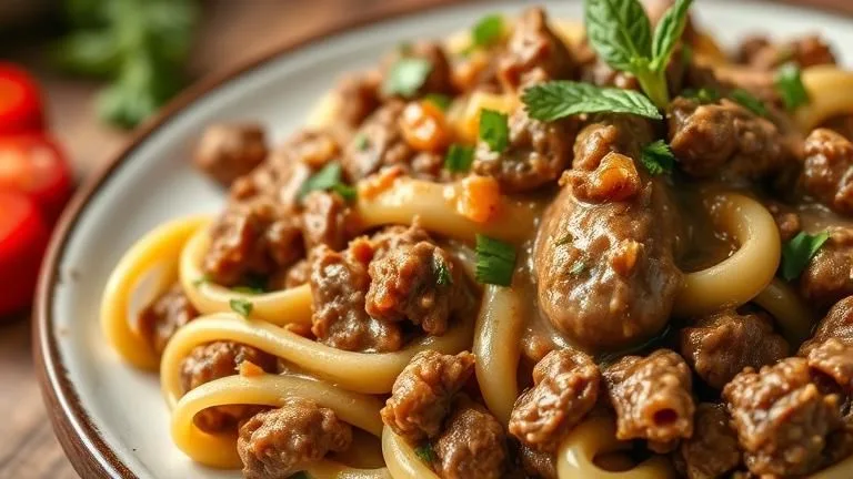 ground beef stroganoff