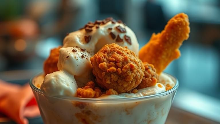 Fried Chicken Ice Cream