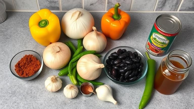 Slow Cooker Turkey Chili Recipe ingredients