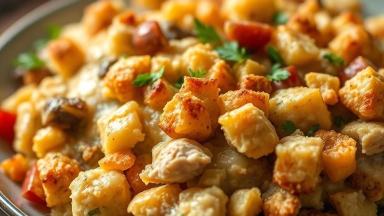 chicken and stuffing casserole