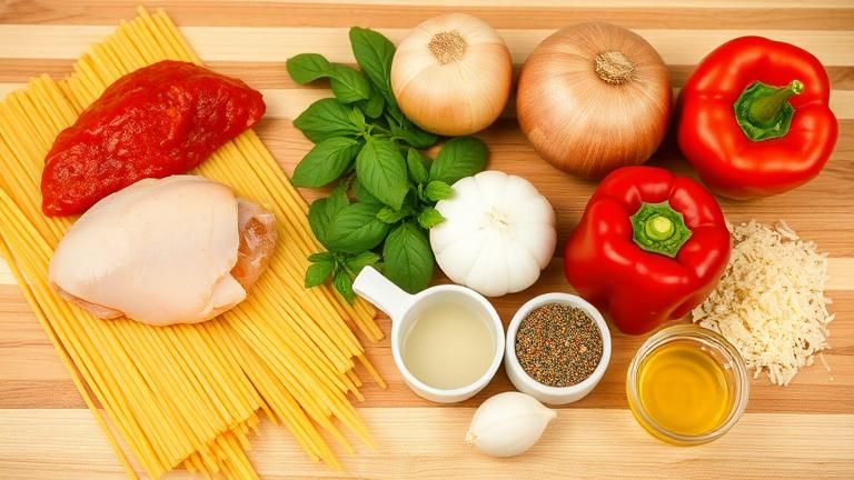 chicken spaghetti ingredients