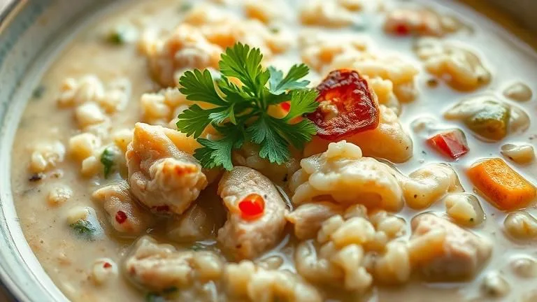 creamy chicken and rice soup