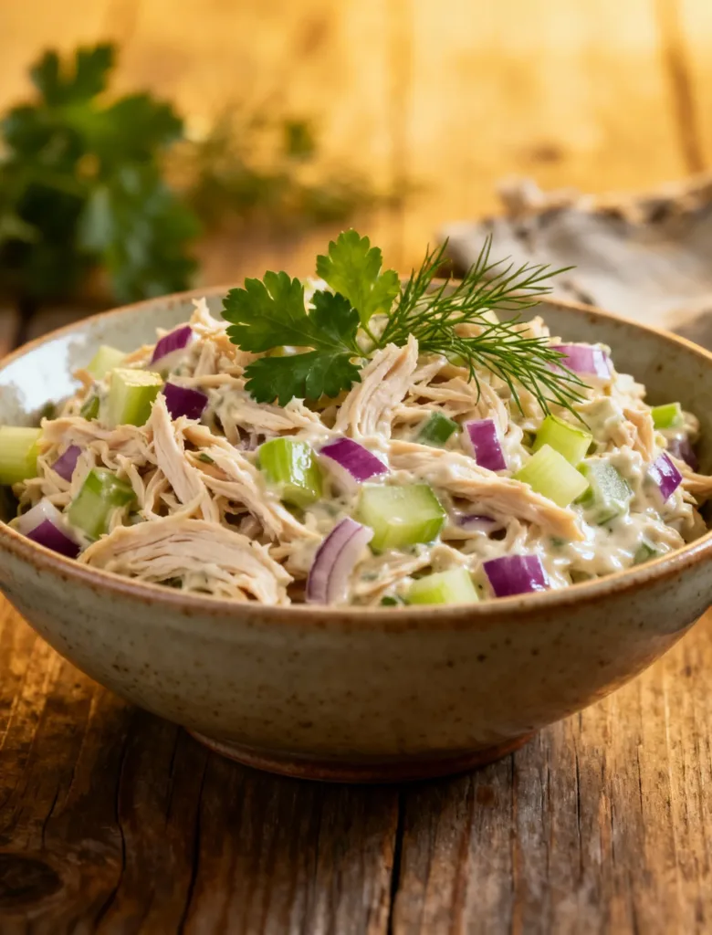 Chicken Salad Chick homemade classic salad in a bowl